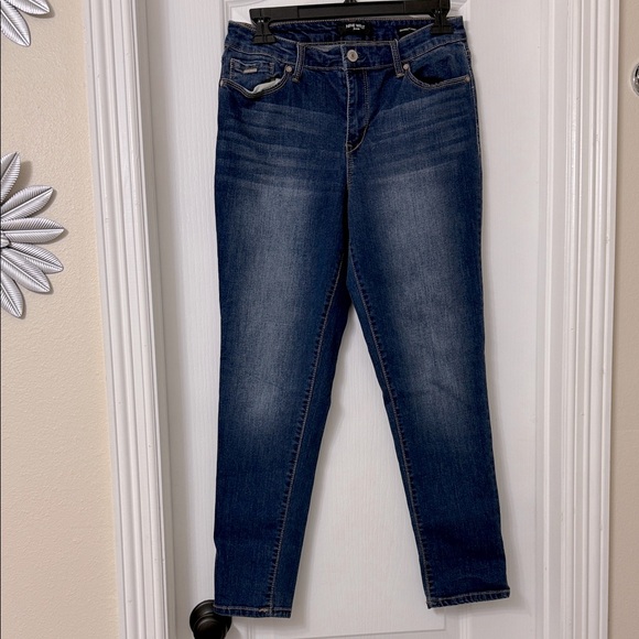Nine West Jeans Blue Gramercy Skinny Ankle Pants Size 8 - Picture 1 of 10
